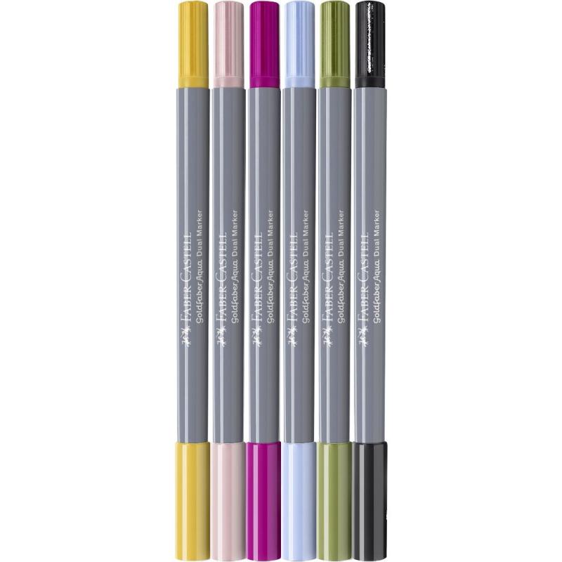 Faber-Castell Goldfaber Aqua Dual Marker 6er Etui Lettering